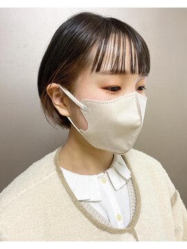 ピエドプールポッシュ(PiED DE POULE POCHE) イヤリングカラー×コンパクトボブ