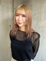 ヘアーデザイン アルエ(HAIR×design ARUE) 顔周りレイヤー×裾カラー/レイヤーロング/20代/30代/40代