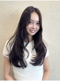 韓国風　韓国ヘア　レイヤー　小顔