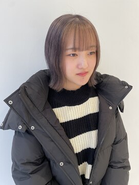 ハイブ 金沢(Hive) フェイスフレーミングベージュ×グレーラベンダー