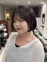 ルックアット(Look at)&nbsp;【lookat】20代30代40代韓国ボブレッドブラウン