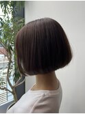 ぱっつん重めボブ