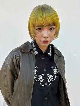 ラシク(RASHIKU) イエローグラデーションボブ