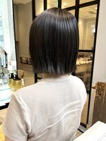 アッシュ暗髪　外はねボブ　【銀座】福田