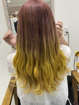 プリュム(PLUME) グラデーション×イエロー