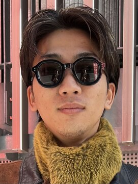 ヘアカロン 熊本本店(Hair CALON) メンズハイライトメッシュセンターパート熊本