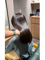 アーツ 茅ヶ崎(arts)&nbsp;ミディアムヘア/斜めバング/グレージュカラー/デザインカラー