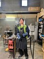 オーディー(odiii)&nbsp;北海道にて吹きガラス体験をやり花瓶を作りました^ ^