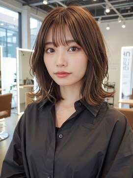 エル 新小岩(elu) 美髪/ワイドバング/レイヤーカット/くすみベージュ/新小岩駅