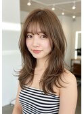 セミロング/ショート/顔周り/白髪ぼかし/前髪/下総中山