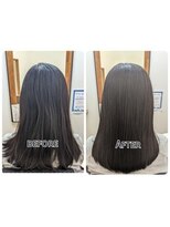 アミエ(ami e)&nbsp;ヘアケアコース+カット・髪質改善・縮毛矯正・白髪染め
