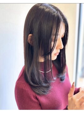 ビューティービースト 西町店(beauty:beast) 大人可愛い小顔内巻き／ダークラベンダーベージュ