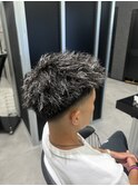 ツイストパーマ×メッシュ