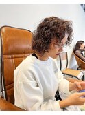 癖髪くるくるスパイラルパーマ