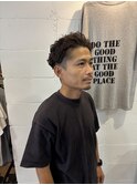オールバックパーマスタイル