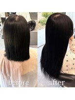 ガルボヘアー 桟橋店(garbo hair)&nbsp;カラー プルシールエクステ ダイヤモンド 100本 黒髪