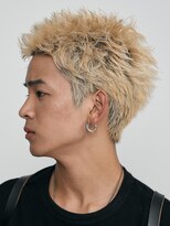 フィフス 仙台(fifth) 仙台スパイキーショートブリーチダブルカラーハイトーン刈り上げ