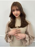 ニュアンスウェーブ×小顔シースルーバング