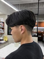 ニコ トウキョウ ロジック(nico TOKYO Logic)&nbsp;メンズセンターパートニュアンスパーマアップバング