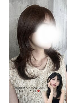 cocoa brown×layer cut