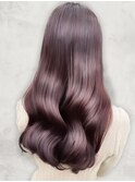 春夏の大人美人◎髪質改善ロングヘア暖色艶髪ボルドー