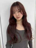 バングス(BANGS)&nbsp;レッドブラウン×ロング