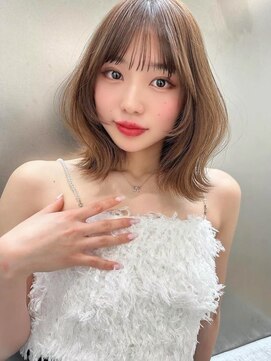 ソヨン 栄店(SOYON) イメチェン/クールショート/脱白髪染め/前髪/シャンパンベージュ