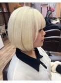 【りえ】抜きっぱなしブリーチカラー