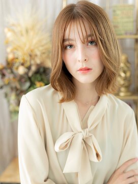 カバーヘア ブリス 志木南口駅前店(COVER HAIR bliss) 大人かわいいカーテンバングくびレイヤーh4志木10代20代30代