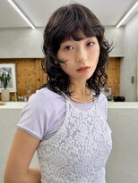 テトヘアー(teto hair) ミディアムウルフ ウルフパーマ 抜け感パーマ やわらかパーマ