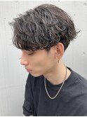 秋田メンズカットメンズパーマ波巻きスパイラルパーマツイスパ