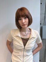 エディット トウキョウ(e.dit tokyo)&nbsp;ミニボブ/顔まわりレイヤー/レイヤー/透明感オレンジベージュ