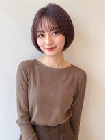 ソルナ 西宮(SOLUNA)&nbsp;秋のラベンダーブラウンショートボブ