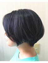 トムキャット(TOM CAT)&nbsp;夏ダブルカラー ブリーチ ブルージュ ショートボブ