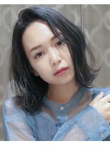 ロンドアベニール 北千住(Lond avenir)&nbsp;外ハネミディアム　ブルージュ　スタイリスト西田大樹