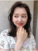 かきあげ前髪のイメチェンくびれ#大人かわいい#外ハネボブ
