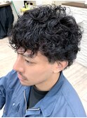 メンズ スパイラルパーマ ショートカット