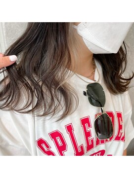 メロウバイケンジ(mellow by KENJE) 【インナーカラー×ホワイトベージュ】