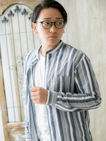 モッズヘア メン 上尾東口店(mod's hair men)&nbsp;≪mod's men≫ダークアッシュ七三オールバックセミウェットヘアO