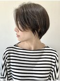 【FOLK】透明感ベージュ☆似合わせふんわりショートボブ♪