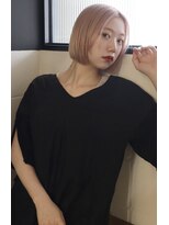 オペラ 調布店(OPERA by BALLEThair)&nbsp;ホワイトピンク_ショコラベージュボブルフベビーバング「調布」