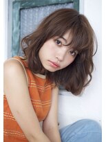 大人可愛い20代30代40代Aラインひし形ナチュラルパーマ池袋