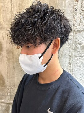 ニアウ 太田店(Niau) ツイストスパイラルパーママッシュメンズパーマ波巻きパーマ