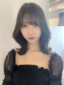 オリンテ バイ レシッド 表参道(orente by rcid) orente 表参道斜めバング×ホワイトシルキーべージュ