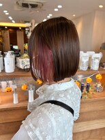 ヘアーメイクポリッシュ 久世店&nbsp;インナーカラー☆ダークピンク