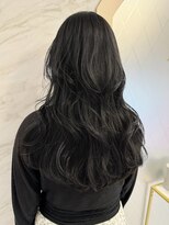 ロンド フィーユ(Lond fille)&nbsp;大人可愛いワンホンヘア×アッシュブラック