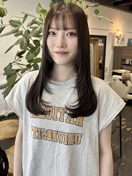 アルコイリスバイドールヘアー(ARCOIRIS by Dollhair) ベージュレイヤー韓国ヘアワンカールヨシンモリ髪質改善都島