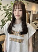 ベージュレイヤー韓国ヘアワンカールヨシンモリ髪質改善都島