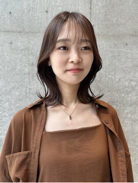 カケル(×.) くびれヘア/マロンブラウン/シースルーバング