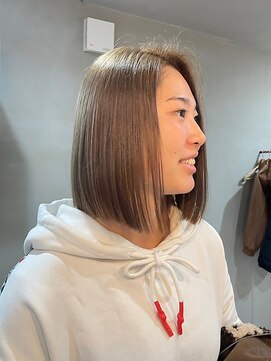 ヘアプレイスソル (HAIR PLACE SoL) ぷつっとボブ/ミルクティベージュ